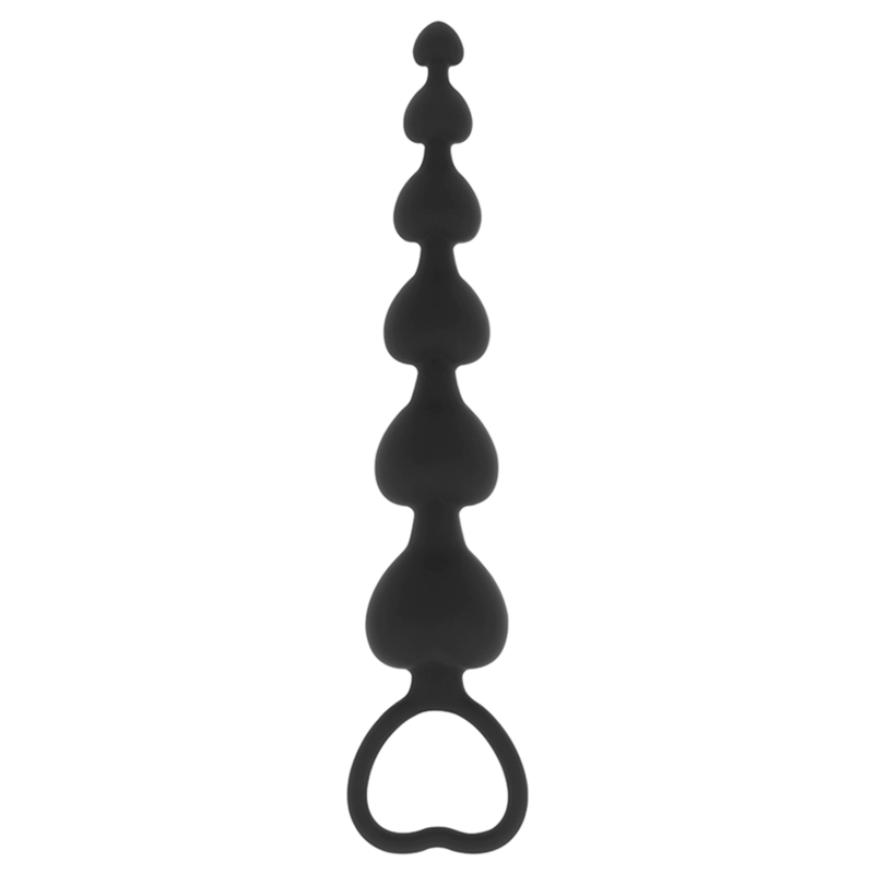Chaîne de perles anales progressive Mila 18 cm — BLACK&SILVER