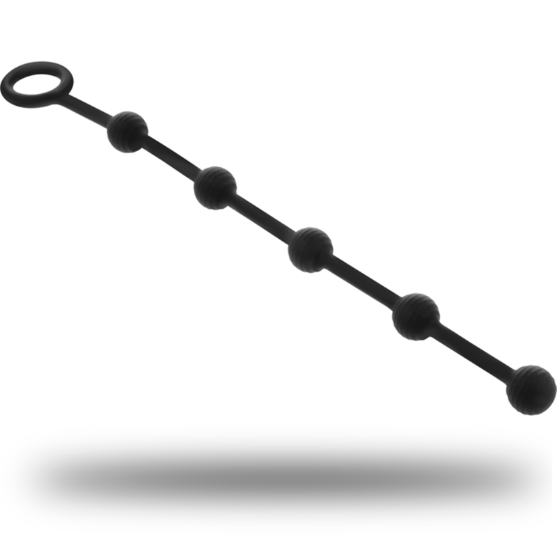 Chapelet anal en silicone pour initiation — BLACK&SILVER