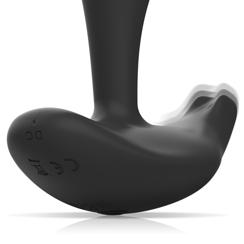 Plug anal vibrant avec télécommande en silicone — BLACK&SILVER