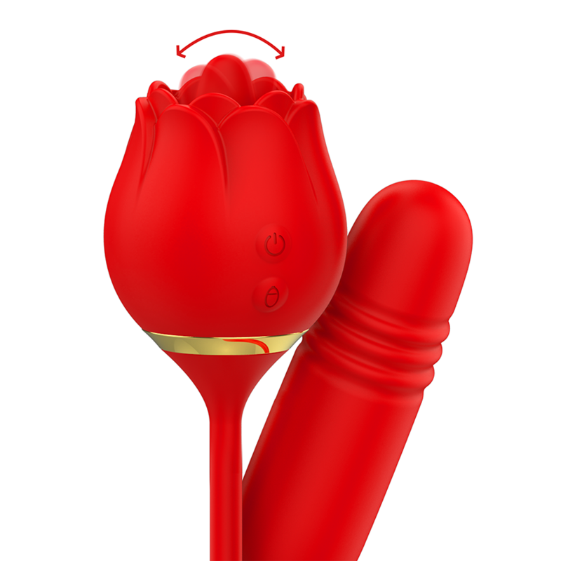 Double plaisir vibrant avec stimulateur lingual et masseur anal — MIA