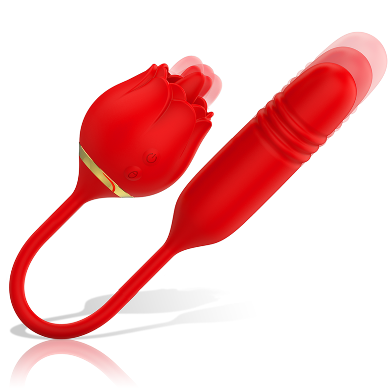 Double plaisir vibrant avec stimulateur lingual et masseur anal — MIA