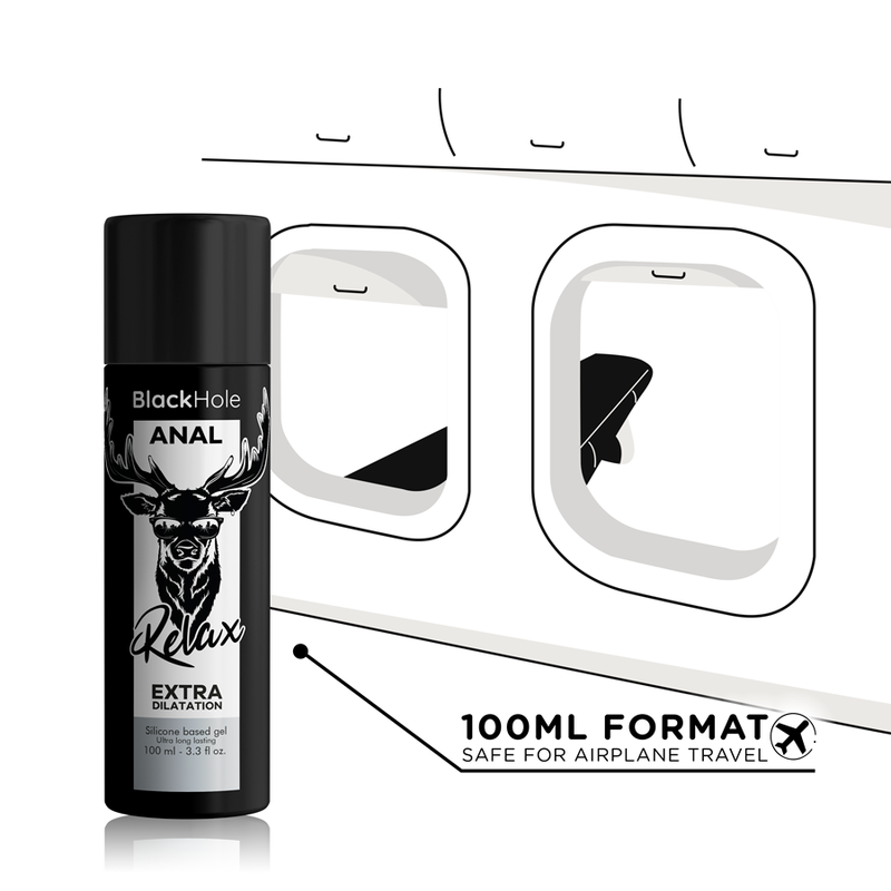 Gel dilatateur anal relaxant au silicone — BLACK HOLE