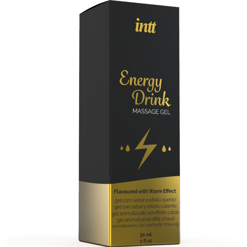 Gel de massage énergisant aromatisé boisson effet chauffant — INTT MASSAGE & ORAL SEX