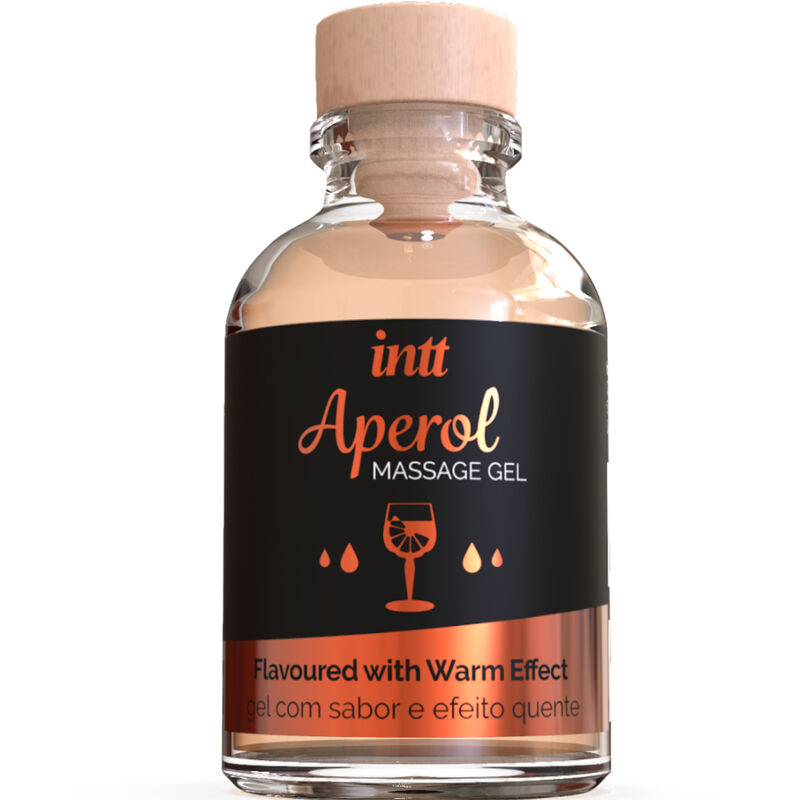 Gel de massage saveur Aperol à effet chaleur intense — INTT MASSAGE & ORAL SEX