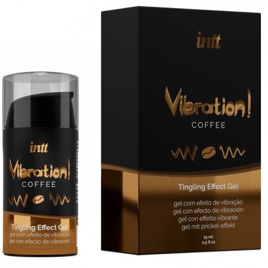 Gel de massagem com sabor a café efeito quente — INTT MASSAGE & ORAL SEX