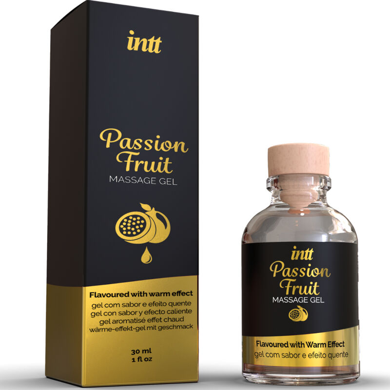 Gel de masaje caliente sabor maracuyá — INTT MASSAGE & ORAL SEX