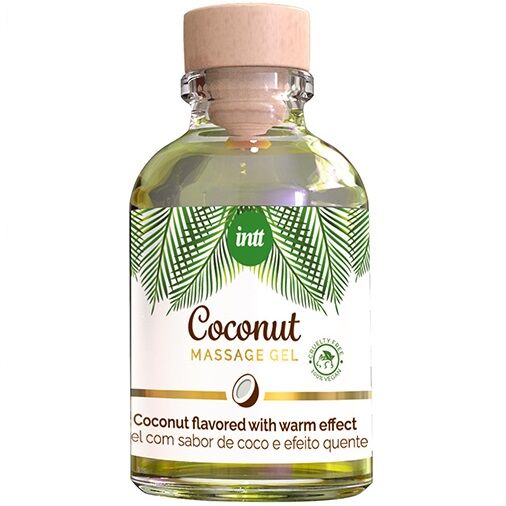 Gel de massage végan à la noix de coco et effet chauffant — INTT VEGAN LINE