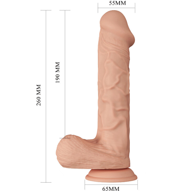Gode réaliste flexible 26 cm nature — BAILE DILDOS