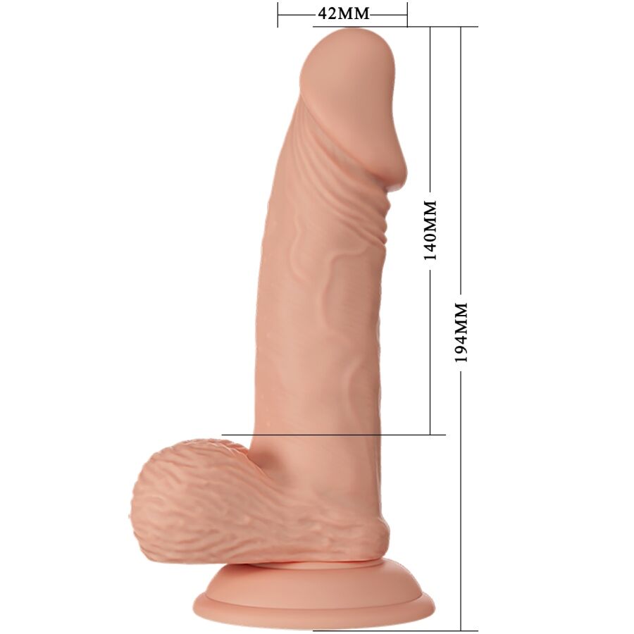 Dildo réaliste flexible à ventouse — BAILE DILDOS
