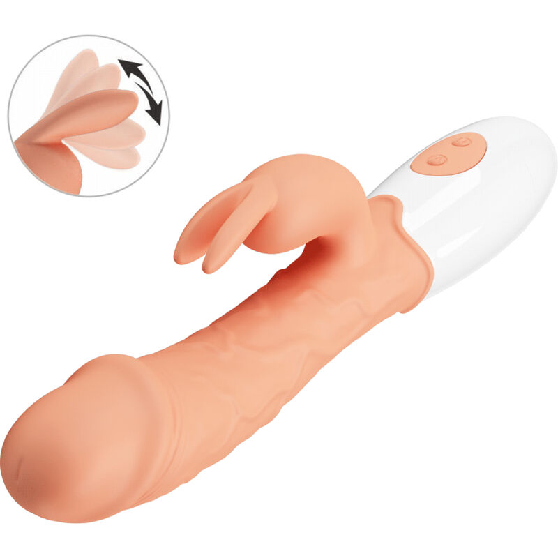 Vibrateur lapin avec stimulateur clitoridien — PRETTY LOVE