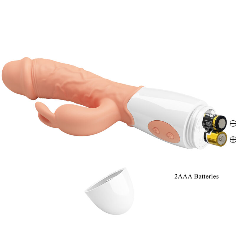Vibrateur lapin avec stimulateur clitoridien — PRETTY LOVE