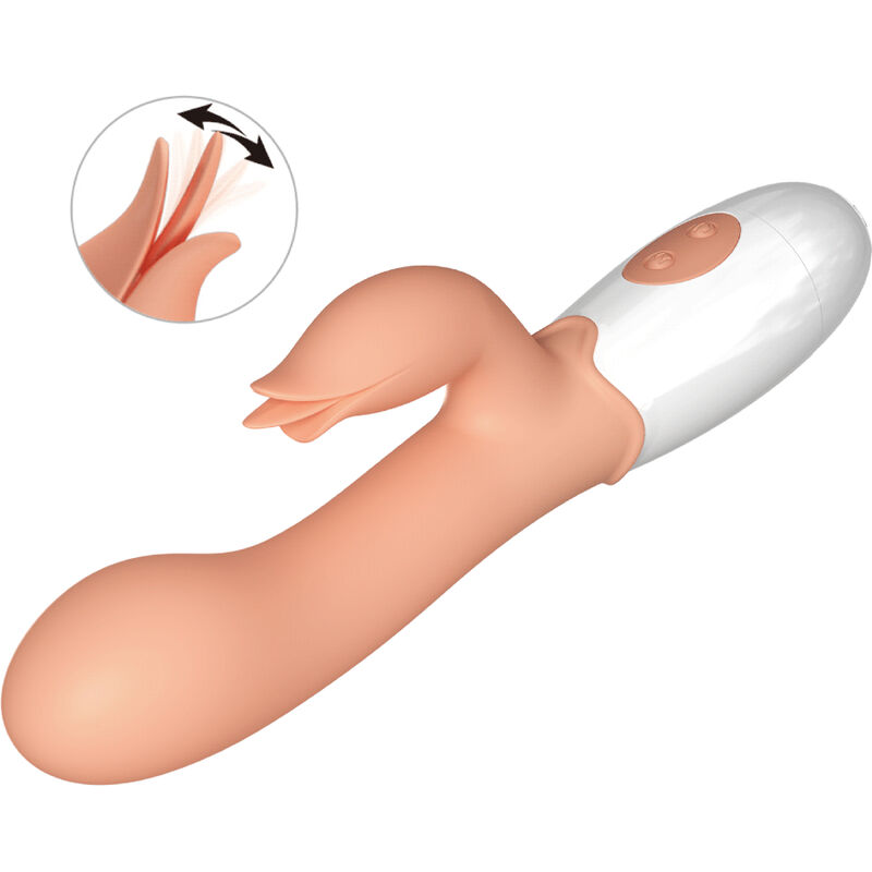 Vibrateur double stimulation avec stimulateur floral — PRETTY LOVE