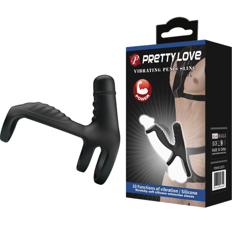 Manchon d'extension vibrant en silicone — PRETTY LOVE MALE