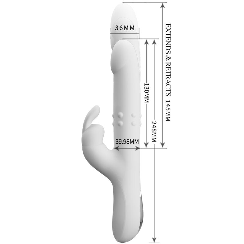 Vibromasseur lapin rotatif et vibrant — PRETTY LOVE