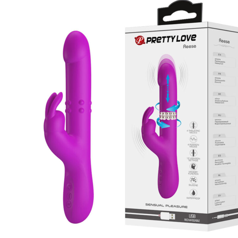 Vibromasseur lapin rotatif vibrant — PRETTY LOVE