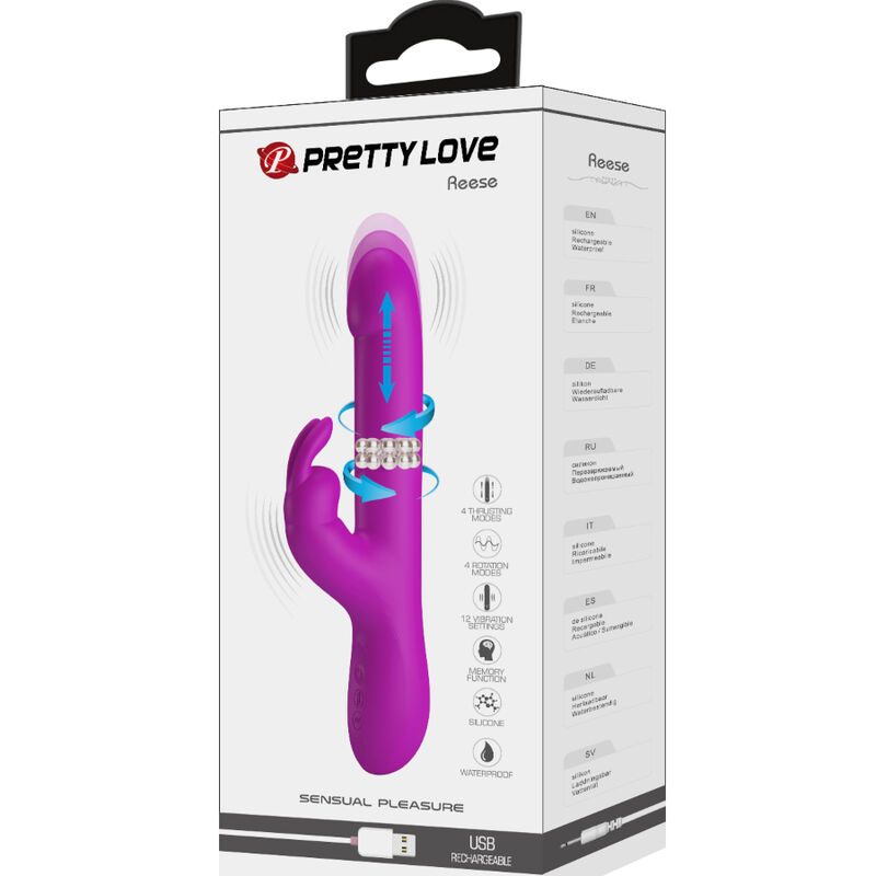 Vibromasseur lapin rotatif vibrant — PRETTY LOVE