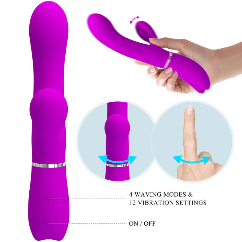 Vibrateur clitoridien double stimulation — PRETTY LOVE