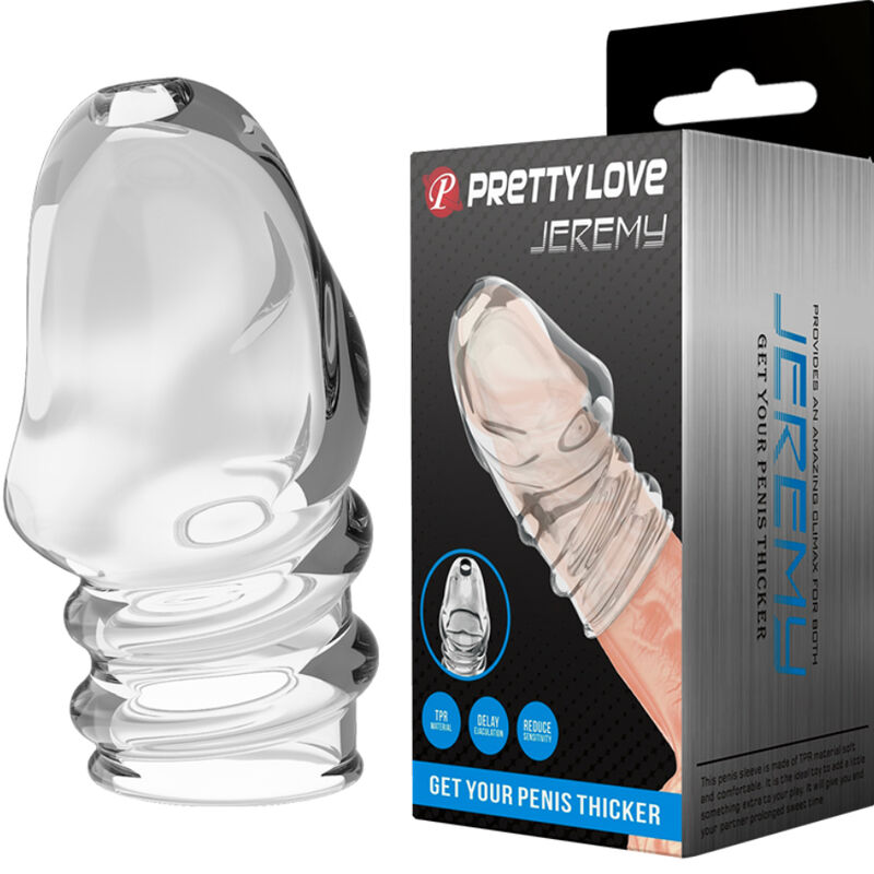 Manchon pénien transparent épaississant — PRETTY LOVE MALE