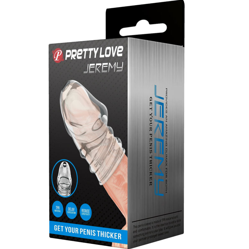 Manchon pénien transparent épaississant — PRETTY LOVE MALE