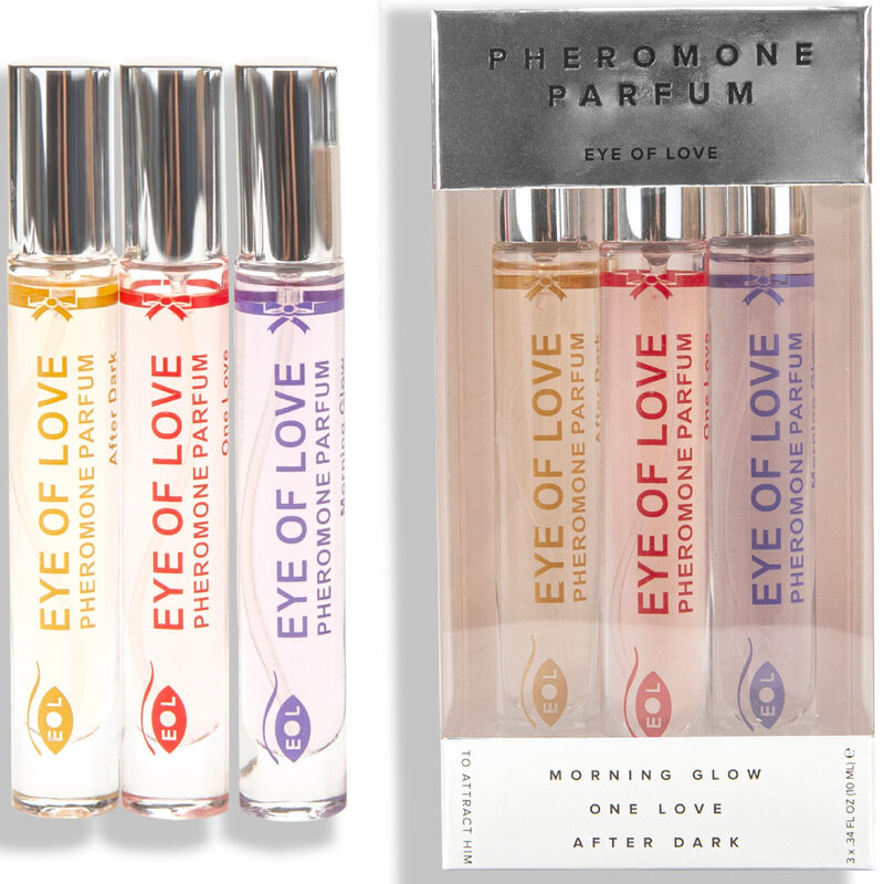 Coffret de trois parfums aux phéromones — EYE OF LOVE