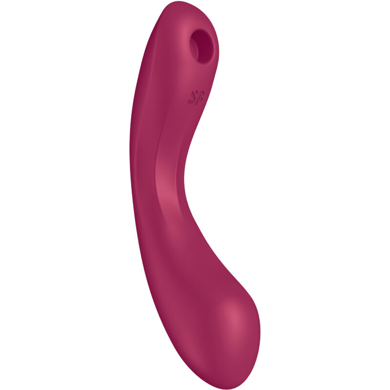 Stimulateur air pulse vibrant 3-en-1 courbe rouge — SATISFYER AIR PULSE