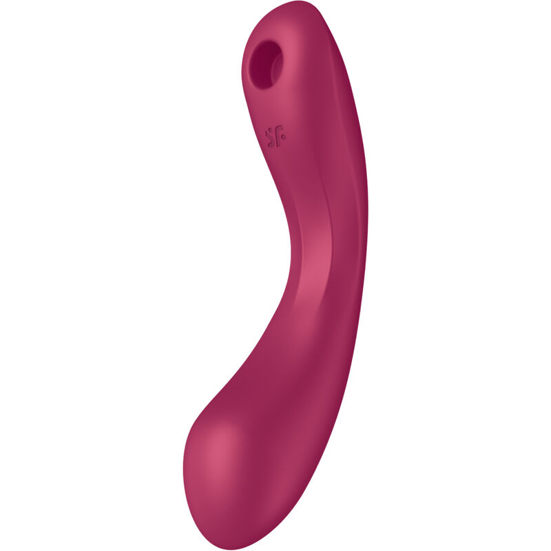 Stimulateur air pulse vibrant 3-en-1 courbe rouge — SATISFYER AIR PULSE