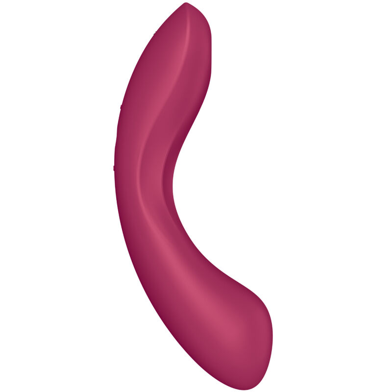 Stimulateur air pulse vibrant 3-en-1 courbe rouge — SATISFYER AIR PULSE