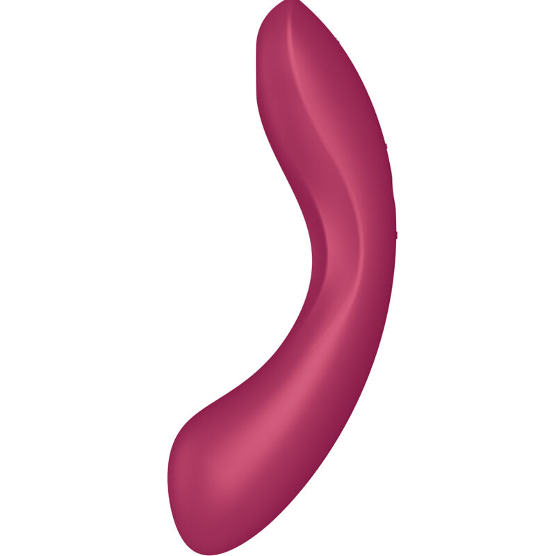 Stimulateur air pulse vibrant 3-en-1 courbe rouge — SATISFYER AIR PULSE