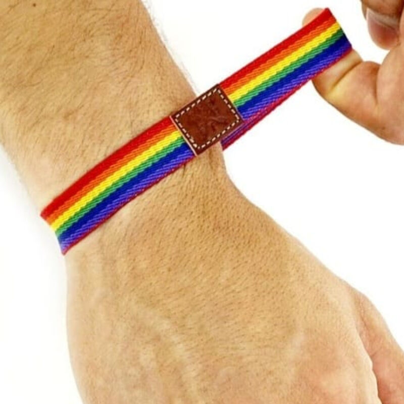 Bracelet en caoutchouc luxe aux couleurs de la fierté — PRIDE
