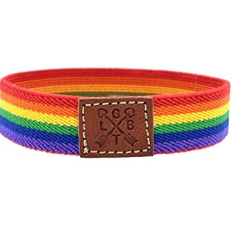 Bracelet en caoutchouc luxe aux couleurs de la fierté — PRIDE