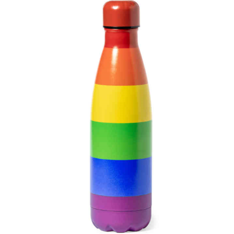 Gourde isotherme métallique drapeau LGBT — PRIDE