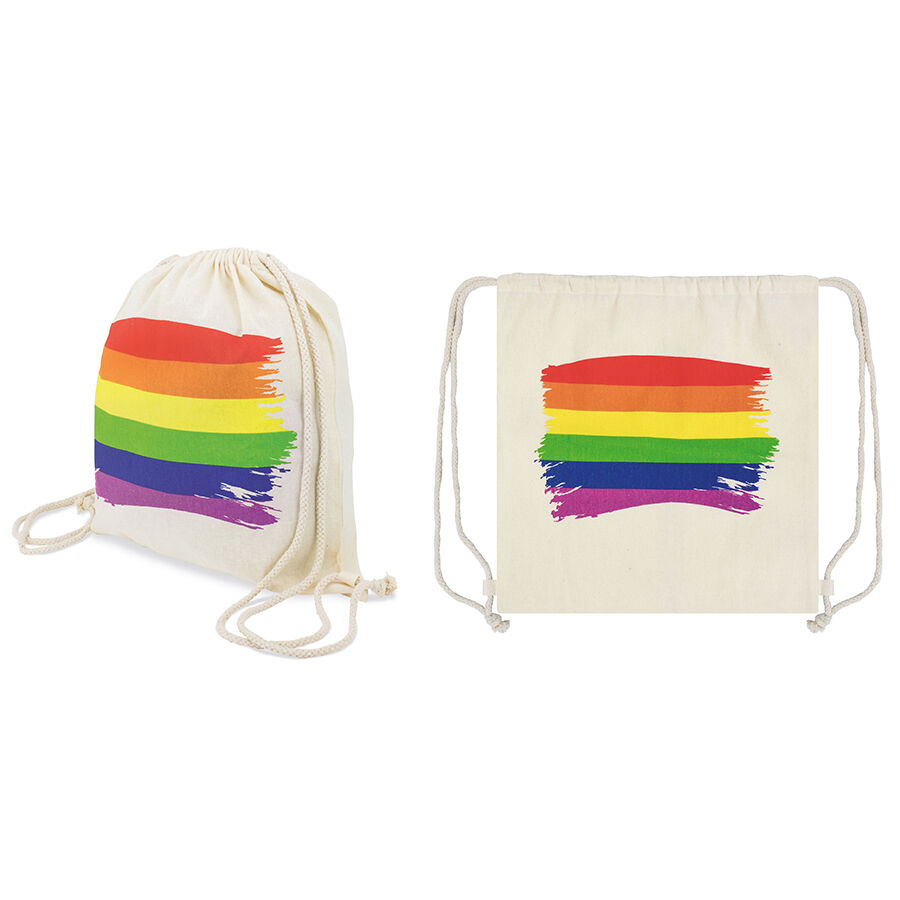 Sac à dos drapeau LGBT en coton — PRIDE