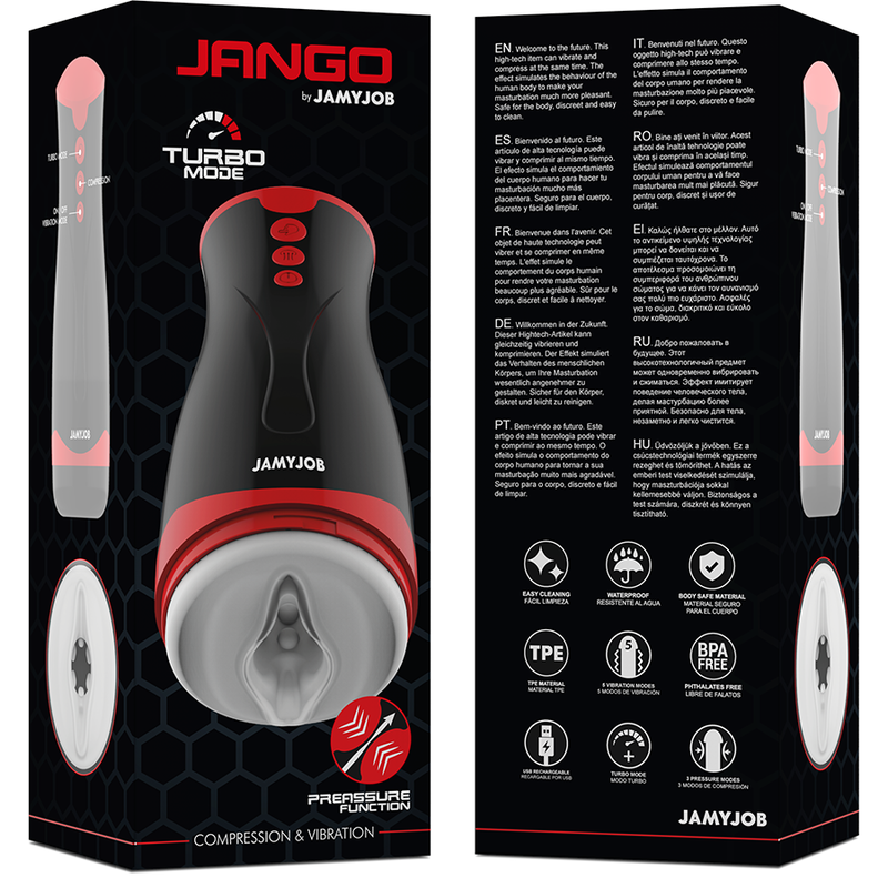 Masturbateur compression et vibration Jango — JAMYJOB