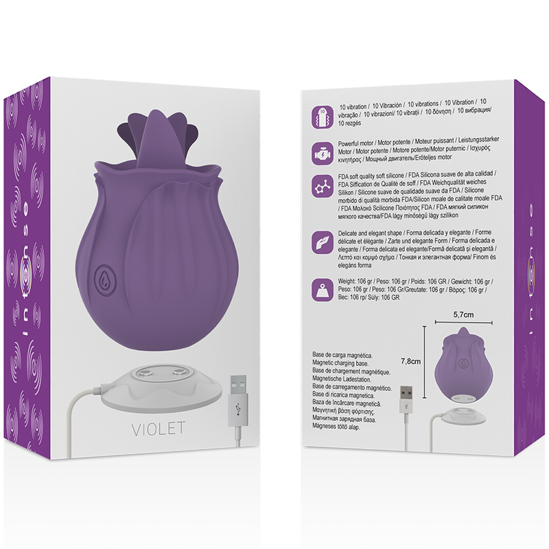 Stimulateur clitoridien 10 vibrations violet — INTENSE FUN TOYS