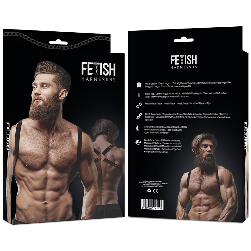 Harnais de poitrine en éco-cuir pour homme — FETISH SUBMISSIVE ATTITUDE