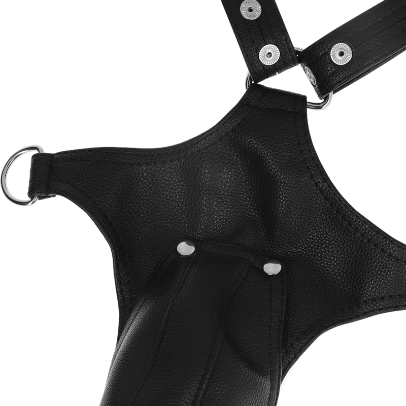 Harnais en cuir écologique en forme de V pour homme — FETISH SUBMISSIVE ATTITUDE