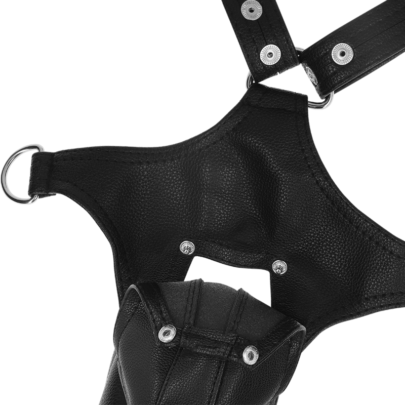 Harnais en cuir écologique en forme de V pour homme — FETISH SUBMISSIVE ATTITUDE