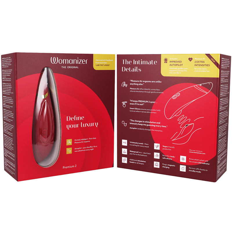 Stimulateur clitoridien premium 2 bordeaux — WOMANIZER
