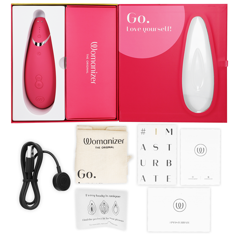 Stimulateur clitoral premium à air pulsé 2 framboise — WOMANIZER