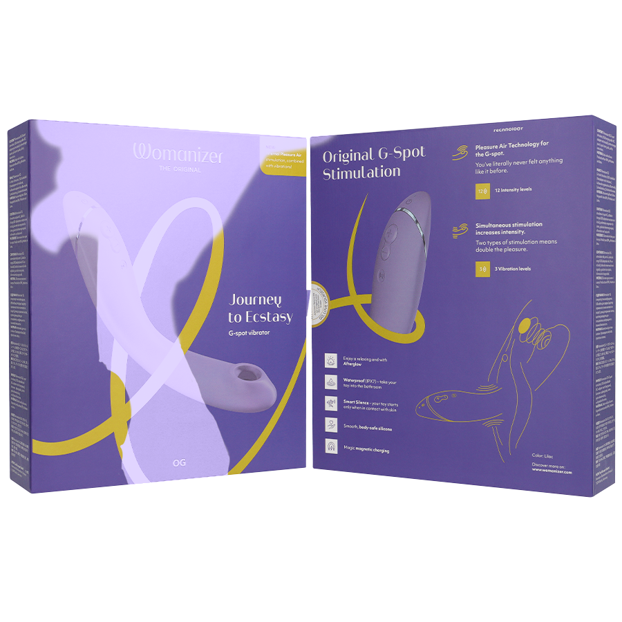 Stimulateur point G à air pulsé et vibrations — WOMANIZER