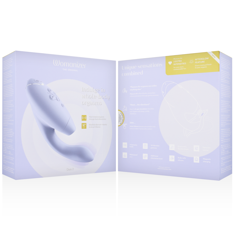 Double stimulateur à air pulsé et vibrations — WOMANIZER