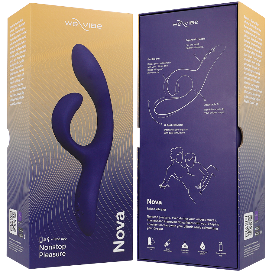 Vibrateur lapin Nova 3 bleu nuit — WE-VIBE