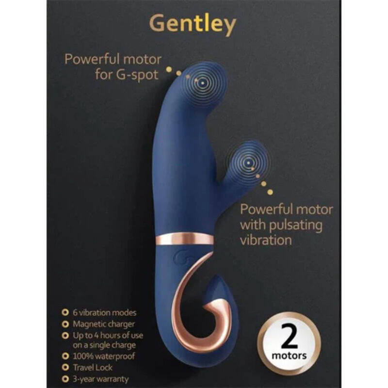 Vibromasseur double stimulation point G et clitoris Bleu Caraïbe — G-VIBE