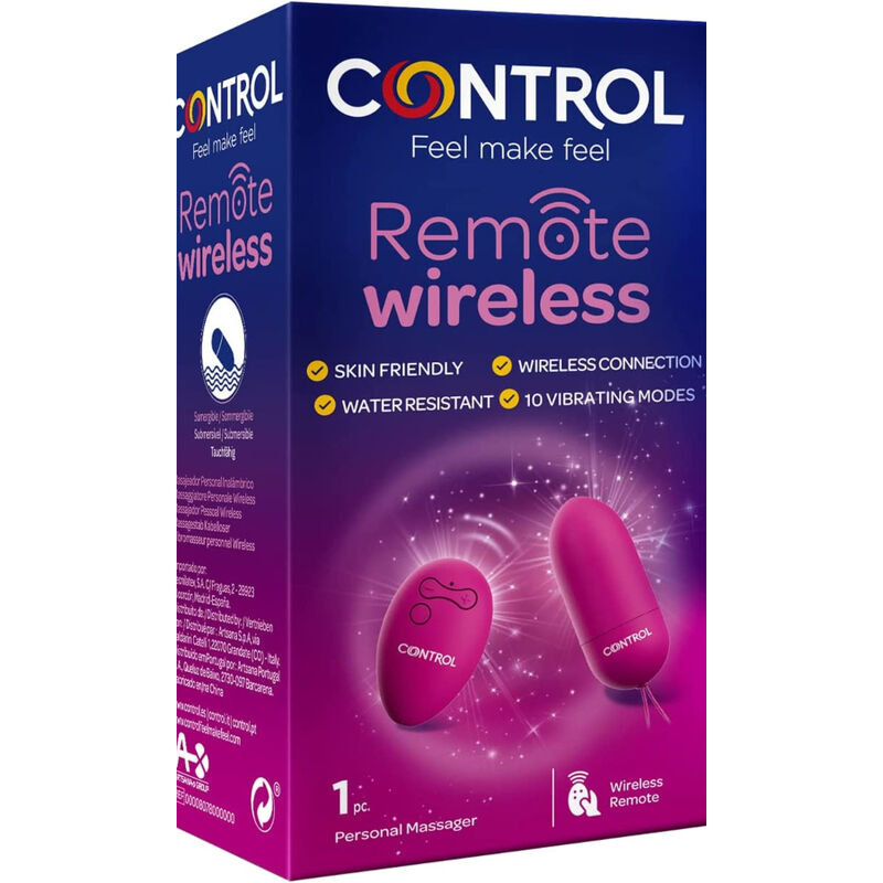 Vibromasseur sans fil avec télécommande — CONTROL TOYS