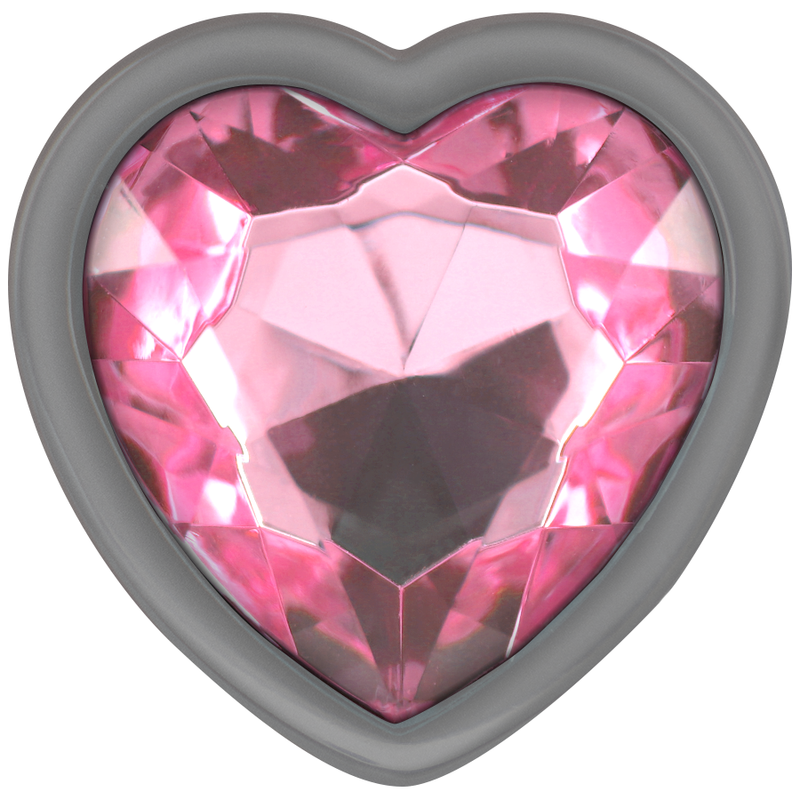 Plug anal métal coeur rose taille L — INTENSE ANAL TOYS