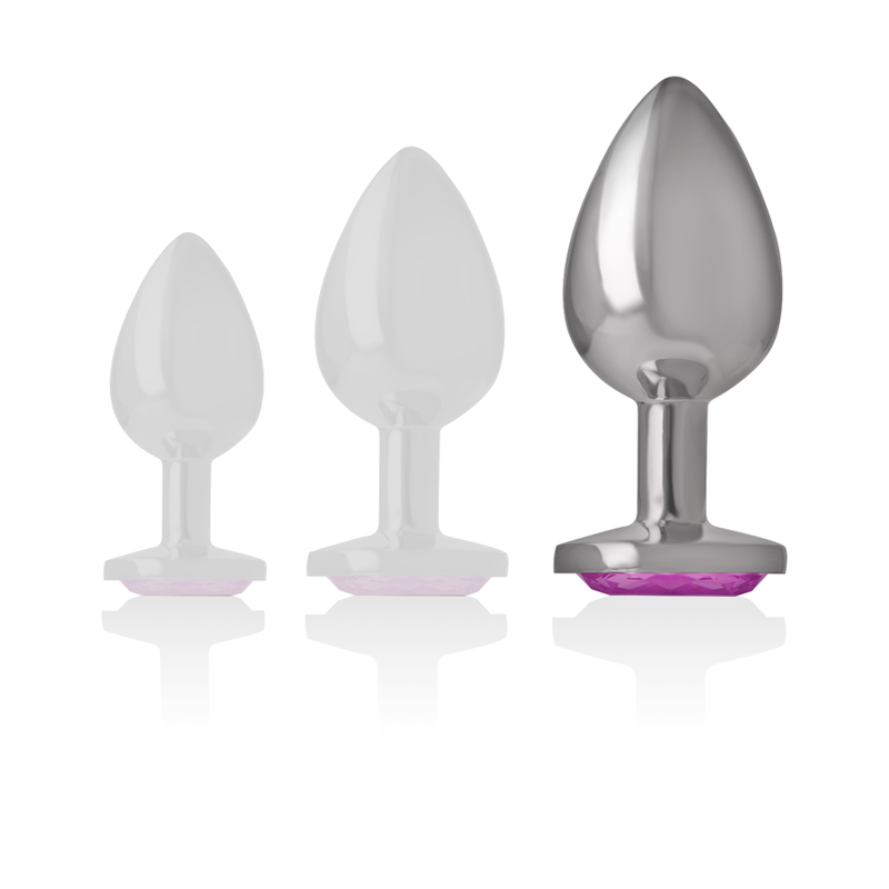 Plug anal métal coeur rose taille L — INTENSE ANAL TOYS