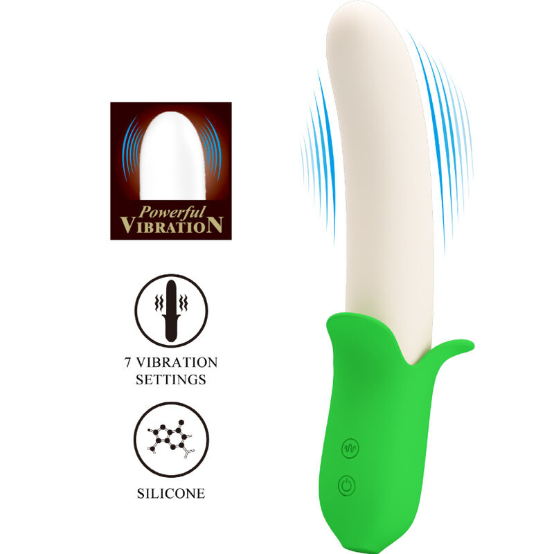 Vibrateur Banana Knight super puissance 7 vibrations en silicone — PRETTY LOVE