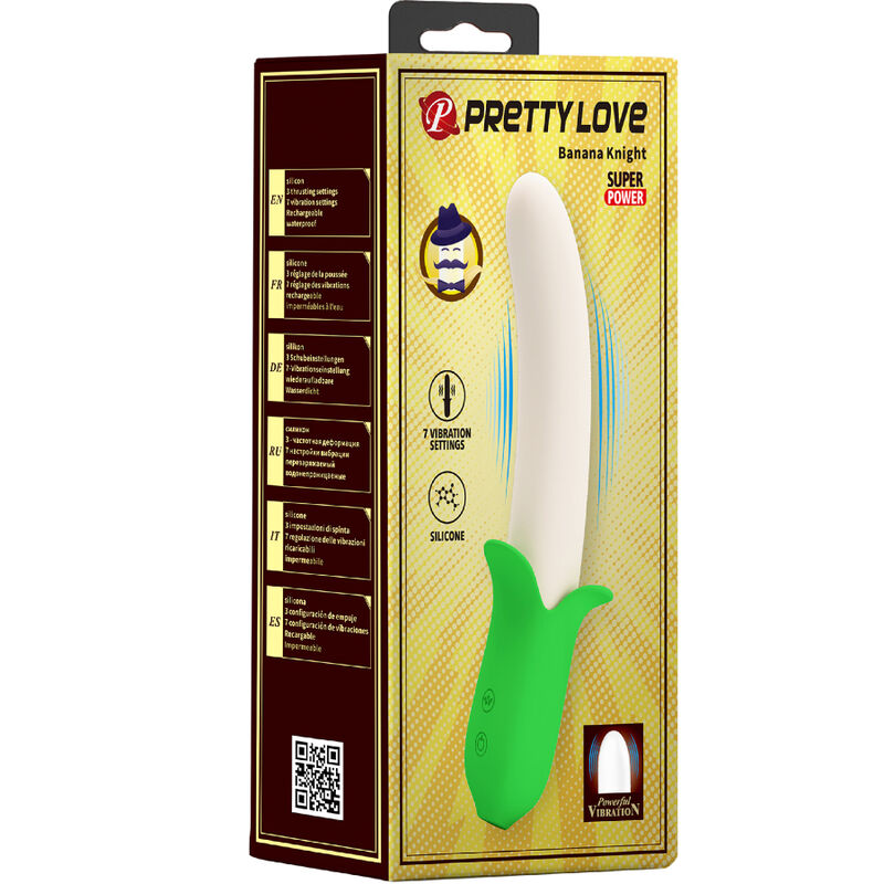 Vibrateur Banana Knight super puissance 7 vibrations en silicone — PRETTY LOVE