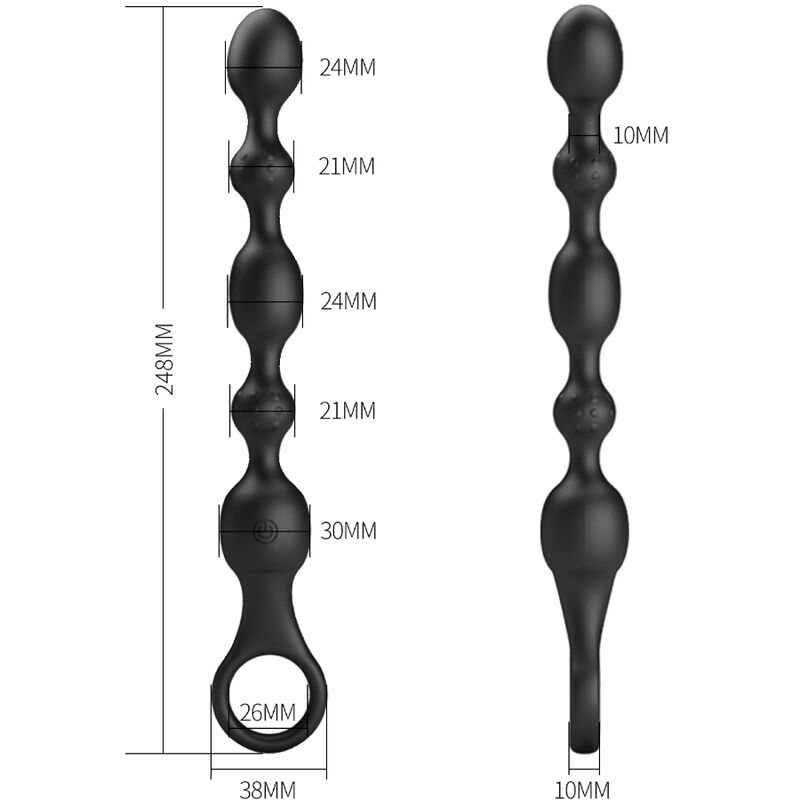 Balles anales vibrantes rechargeables 10 vibrations — PRETTY LOVE