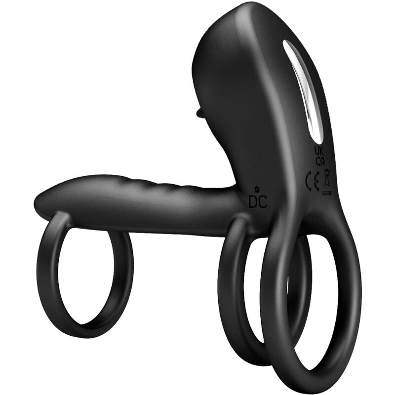 Anello penico vibrante con linguetta di stimolazione — PRETTY LOVE MALE